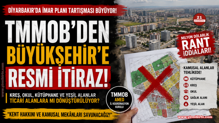 Diyarbakır'da İmar Krizi Derinleşiyor: TMMOB'dan Büyükşehir Belediyesine Sert İtiraz